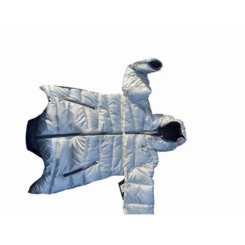 Under Armour Girl's Longer Prime Puffer Jacket Pockets Hood Snow ski winter